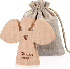 [RESIGILAT] Inger pazitor din lemn, talisman cu inima, cadou pentru copii