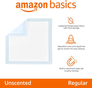 [RESIGILAT] Amazon Basics Tampoane absorbante caini, 5 straturi, 22x22", 50 bucati