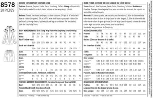 [RESIGILAT] Simplicity 8578, Tipar cusut, Rochie secol XVIII, marime 14