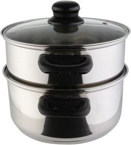 [RESIGILAT] Axentia Oala 2 Niveluri, Gatit la Abur, Argintiu