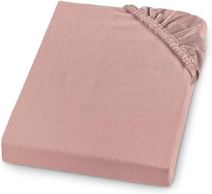 [RESIGILAT] Cearsaf elastic Sleeping Flannel, 100% bumbac, 70 x 140 cm, roz