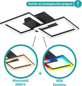 [RESIGILAT] Plafoniera EGLO LED RGBIC cu telecomanda si efecte luminoase