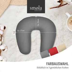 [RESIGILAT] Perna gat cu samburi de cires, 30 x 25 cm, gri