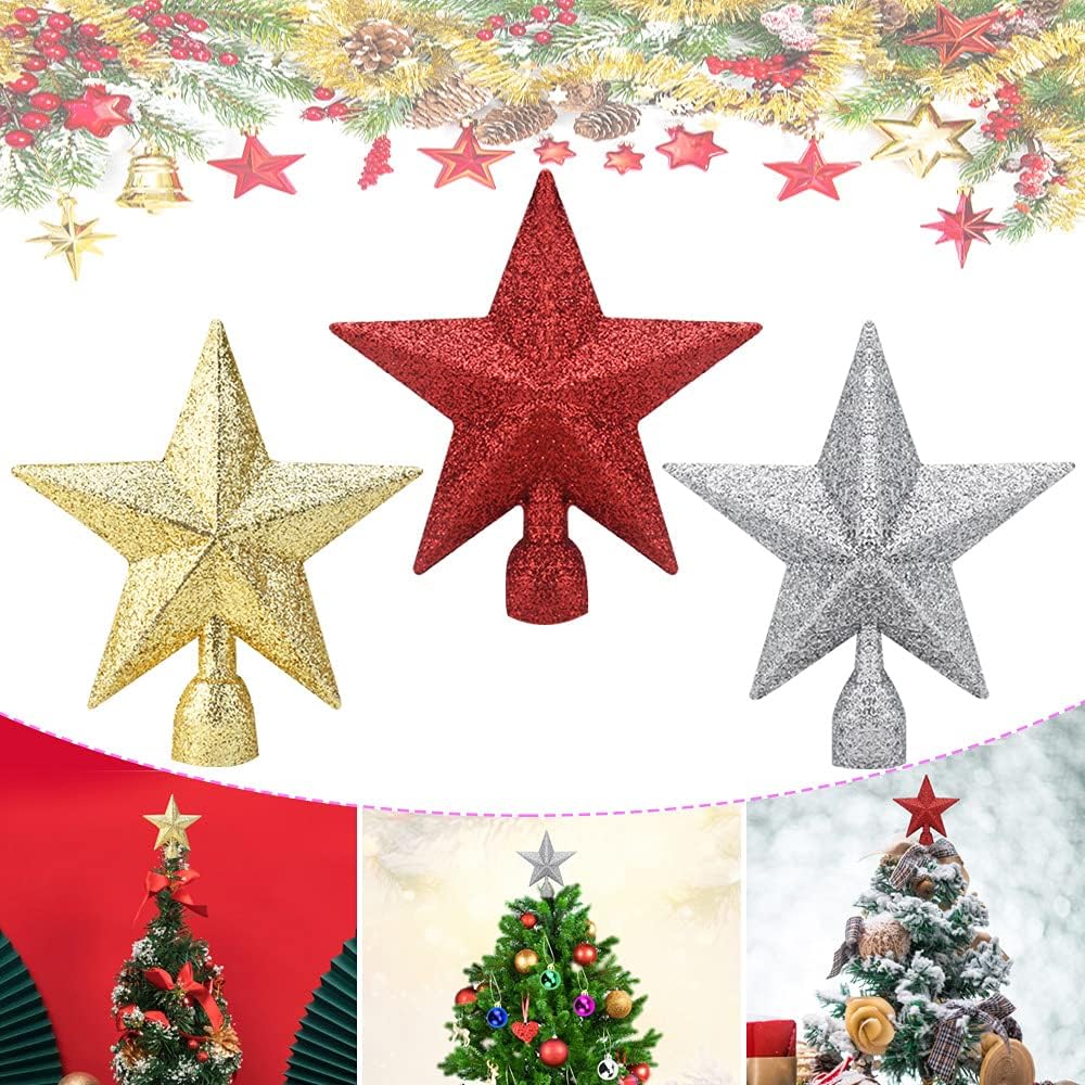 [RESIGILAT] Stea Brad Craciun, 10cm, Aurie, Decoratiune