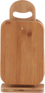 [RESIGILAT] Axentia Tocatoare Bambus, Rustice, Maro, 22 x 15 x 0,8 cm