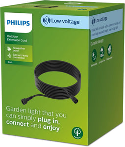 [RESIGILAT] Cablu prelungitor exterior Philips 10 metri 24V negru