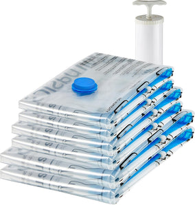 [RESIGILAT] Amazon Basics Pungi depozitare, fermoar, 6 bucati, tran