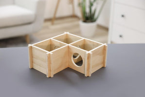 [RESIGILAT] Casa pentru hamster Kerbl, 3 camere 24x24x11 cm