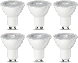 [RESIGILAT] Amazon Basics Becuri LED GU10, 4,7 W, Alb cald, Pachet de 6