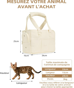 [RESIGILAT] Geanta ONECUTE pentru animale mici, pliabila, bej.