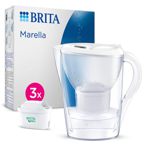 [RESIGILAT] Cana BRITA Marella alba 2.4l cu 3 cartuse MAXTRA PRO