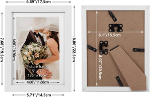 [RESIGILAT] Set 4 rame foto 13x18 cm lemn alb suport perete masa