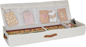 [RESIGILAT] Organizator premium pentru hartie de impachetat Bej 90x30x12 cm