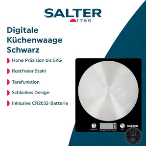 [RESIGILAT] Cantar bucatarie Salter 5kg, display LCD, inox, precis