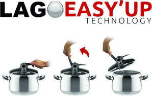 [RESIGILAT] Lagostina Briosa Lagoeasy'Up, Otel inoxidabil, 22 cm