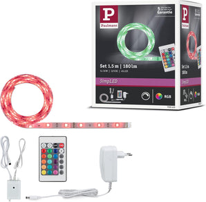 [RESIGILAT] Banda LED Paulmann 1.5m RGB 230V cu dimmer si metal