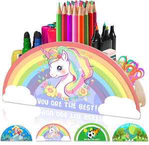 [RESIGILAT] Suport creioane Unicorn, organizator birou copii, lemn