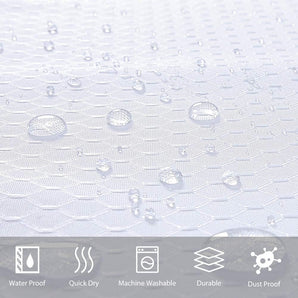 [RESIGILAT] Cortina de dus Furlinic 180x210 Waffle alb hidrofuga