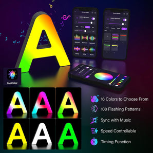 [RESIGILAT] Litere luminoase USB, lumini LED colorate, decoratiuni petreceri