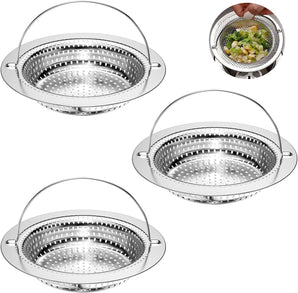 [RESIGILAT] Filtru scurgere chiuveta inox Newpop 3 bucati