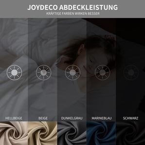 [RESIGILAT] Joydeco Perdele opace, 2 buc, 245 x 140 cm, Maro, Termice