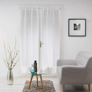 [RESIGILAT] Pereche stalpi drepti perdele Douceur d'Interieur alb 2 x 70 x 200 cm