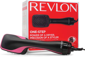 Perie cu aer cald Revlon Pro RVDR5212E2, Colecția Salon One-Step, Negru - pentru coafare profesională acasă, perfectă pentru uscarea și aranjarea părului într-un singur pas. Ideală pentru piața din România.