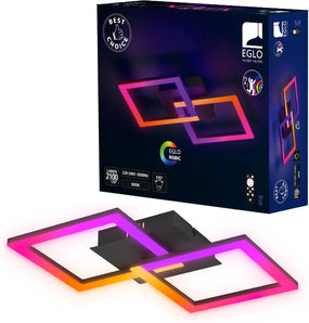 [RESIGILAT] Plafoniera EGLO LED RGBIC cu telecomanda si efecte luminoase