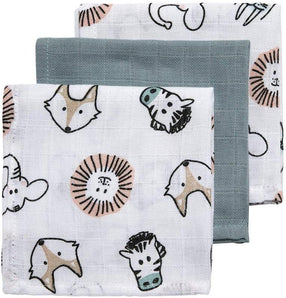 [RESIGILAT] Set 3 carpe burta tifon 30x30cm ANIMAL-UNI Verde-Gri