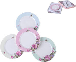 [RESIGILAT] London Boutique Farfurii Desert, 18 cm, Shabby Chic, Set 4