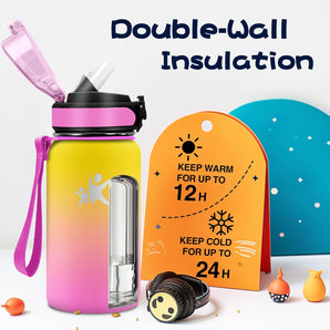 [RESIGILAT] Termos KollyKolla, 500 ml, sticla etansa pentru copii, fara BPA