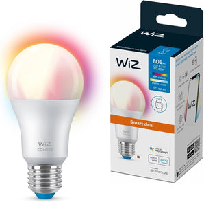 [RESIGILAT] Lampa LED WiZ E27 806 lm, culori reglabile prin WLAN