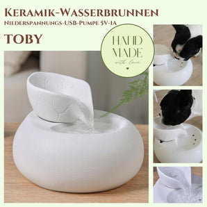 [RESIGILAT] Zen'Light Toby, Fantana de baut, Ceramica, 18 cm