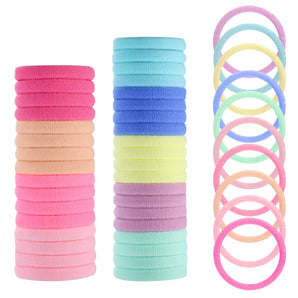 [RESIGILAT] 100 elastice de par colorate pentru fete 4.3cm