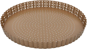 [RESIGILAT] Forma quiche, tarta si pizza, 30 cm, antiaderenta, bronz