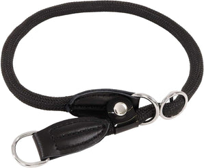 [RESIGILAT] Zgarda neagra pentru caini din nailon, lungime 35 cm