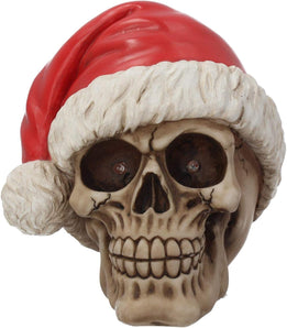 [RESIGILAT] Figura Nemesis Now Silent Night 17 cm – Craniu Moș Crăciun