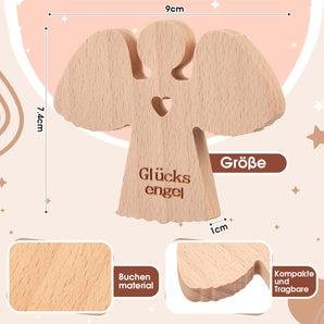 [RESIGILAT] Inger pazitor din lemn, talisman cu inima, cadou pentru copii