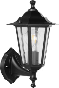 [RESIGILAT] Eglo Laterna 4, aplica perete exterior, aluminiu negru, E27, IP44