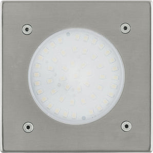 [RESIGILAT] Lampa LED încastrată în podea EGLO Lamedo, argintie