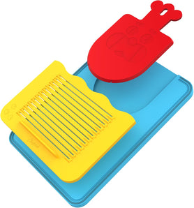 [RESIGILAT] Set placa de tocat Chefclub Kids 3 in 1 pentru copii
