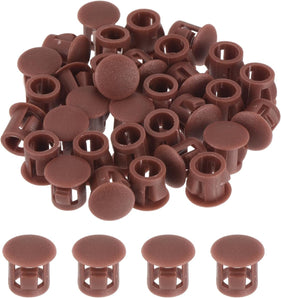 [RESIGILAT] sourcing map 32 buc dopuri plastic 7 mm, rosu-maro, pentru panou