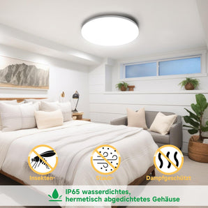 [RESIGILAT] Lampa LED plafon 22W 3080lm 4000K IP65 pentru baie