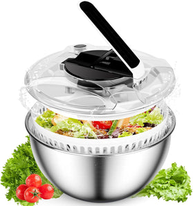 [RESIGILAT] Carastek 4.5L Spinner salata din inox cu capac si buton