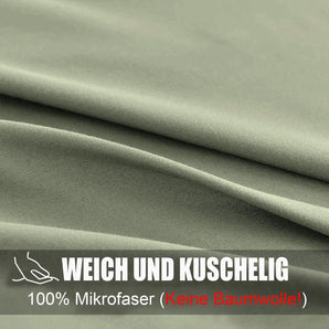 [RESIGILAT] Lenjerie pat 140x200, microfibra, verde salvie