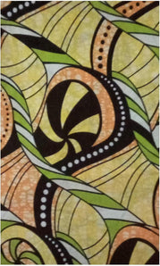[RESIGILAT] Tesatura maynowax Pagne Wax African, 100% bumbac, 1,80 x 1,20 m