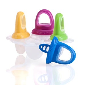 [RESIGILAT] Forme pentru înghețată Nuby Garden Fresh, 4 bucăți, fără BPA, 6 luni+