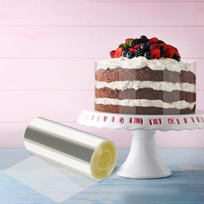 [RESIGILAT] ZEFAN Guler Reutilizabil Tort, 4 Role, Acetat Transparent 20 cm