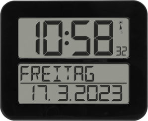 [RESIGILAT] TFA Dostmann Timeline Max, Ceas digital radiocomandat, Negru