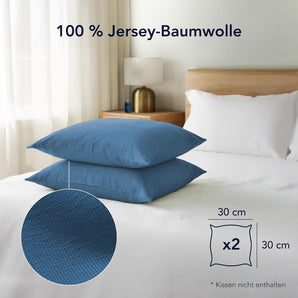 [RESIGILAT] Fata de perna Dreamzie 30x30 cm set 2 bumbac albastru